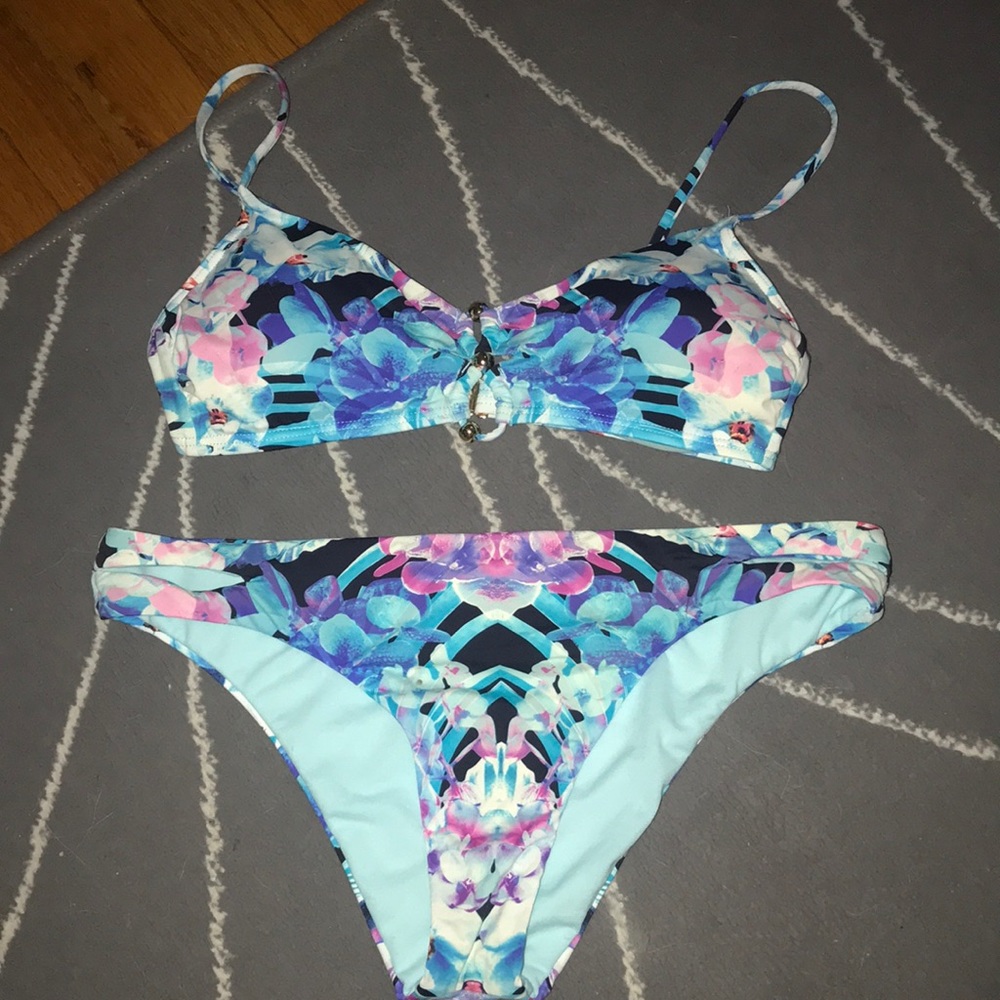 Bar III  floral bikini
